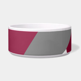 Tigela Cinza rosa e branco