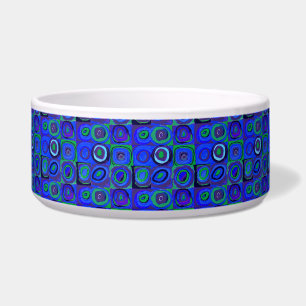 Tigela Círculo Quadrado do Kandinsky Farbstudie Blue Quad