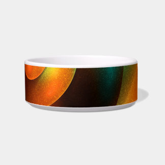 Tigela Círculos Coloridos Padrão Moderno de Arte Abstrato
