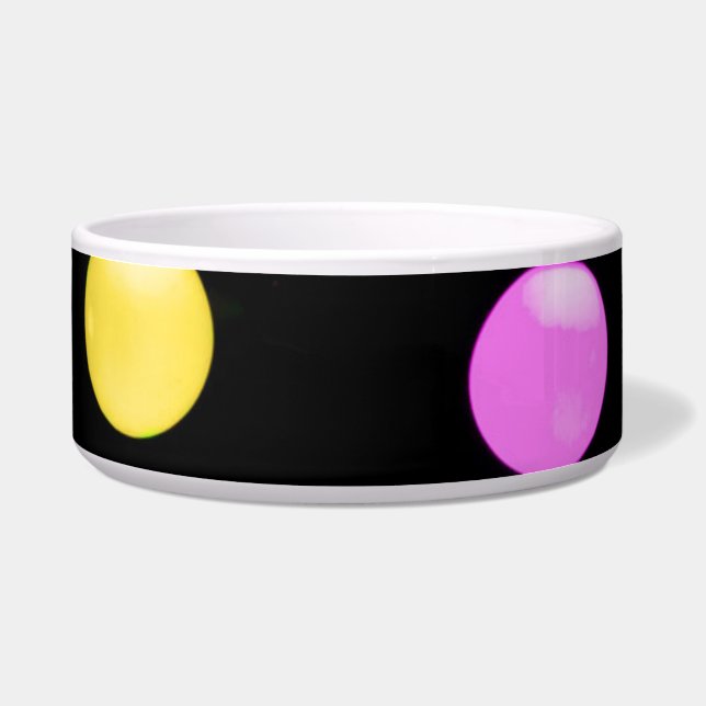 Tigela Círculos Coloridos Pet Bowl (Frente)
