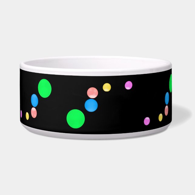 Tigela Círculos Coloridos Pet Bowl (Frente)