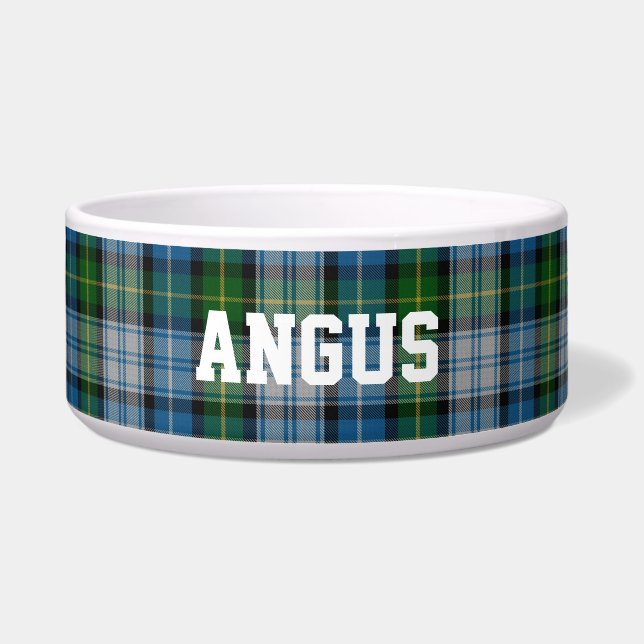 Tigela Clan MacNeil Custom Tartan Xadrez Pet Bowl (Frente)