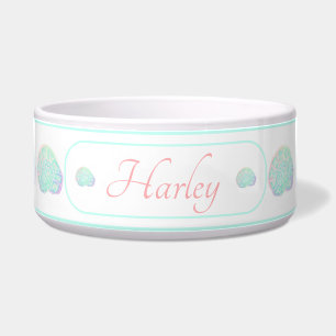 Tigela Coastal Seashell Personalizado Pet Bowl