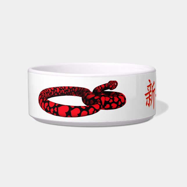 Tigela Cobras de Amor Vermelho (Esquerda)