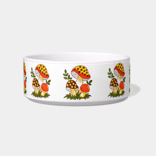 Tigela Cogumelos de Feliz Vintage