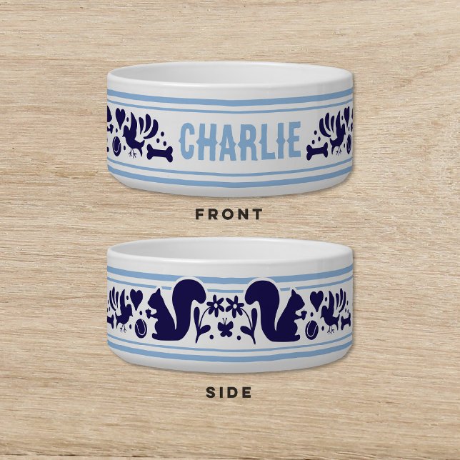 Tigela Coisas favoritas do cão Pet de Cão Azul (Criador carregado)