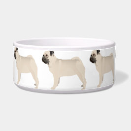 Tigela Colar raça básica - personalizá-la com texto e cor