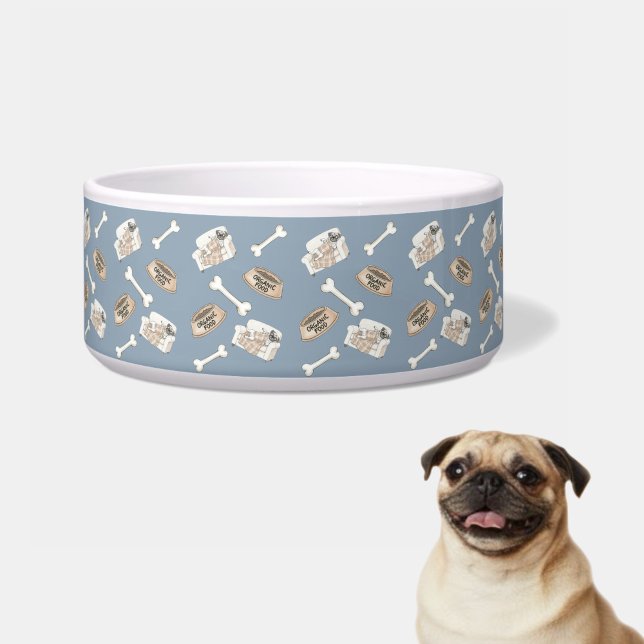 Tigela Coleção Cozy Paws Azul Prata (Criador carregado)