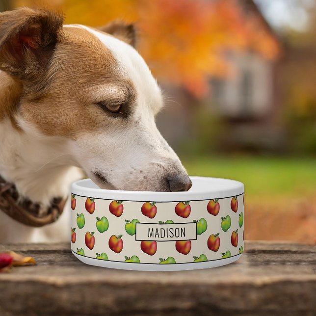Tigela Colheita De Frutas De Maçã De Outono Padrão Vermel (Disclaimer: This image is a digital mockup thus items may not be in scale.)