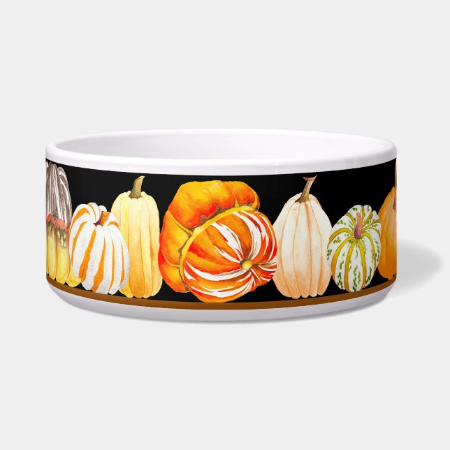 Tigela Colheita de Pumpkin em Salad Bowl (Frente)