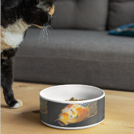 Tigela Colorful Carp Fish Photo Pattern Pet