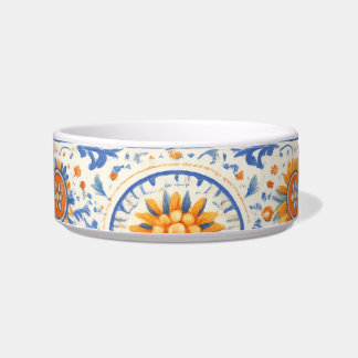 Tigela Colorful Pet Bowl, Mediterranean Tile Inspired