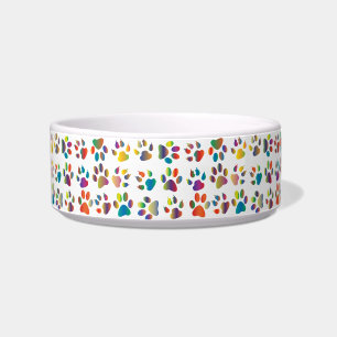 Tigela Colorida Doggie Paws Bowl