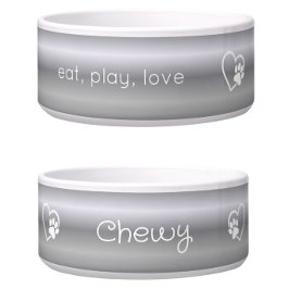 Tigela Com Nome De Cachorro Personalizado Silver G