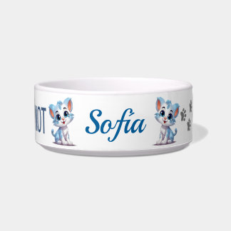 Tigela Coma ME ou Não Gato e Rato Personalizado