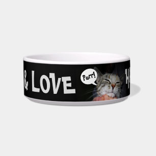 Tigela Comida + Amor = Feliz Gato!