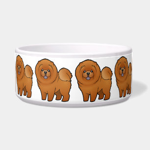 Tigela Comida de comida dos desenhos animados