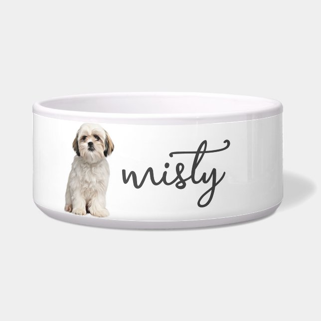 Tigela Comida Personalizada para Shih Tzu (Frente)