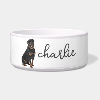 Tigela Comida Rottweiler Personalizada