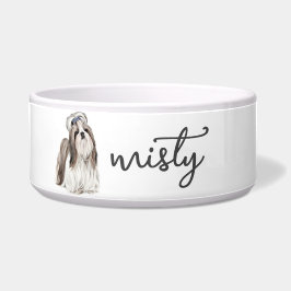 Tigela Comida Shih Tzu Personalizada