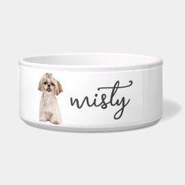Tigela Comida Shih Tzu Personalizada