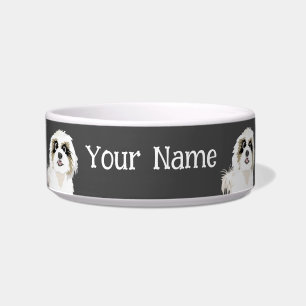 Tigela Cor Personalizada do Cachorro Shih Tzu e Adicione
