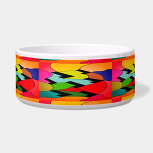 Tigela Cor preta com design de arte no meio