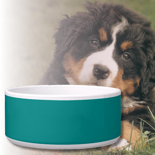 Tigela Cor Sólido Teal | Clássico | Elegante (Criador carregado)