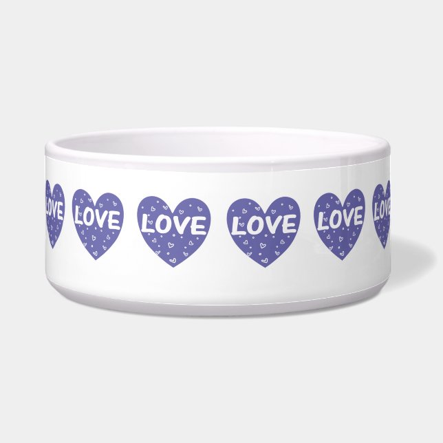 Tigela Coração de amor roxo (Frente)