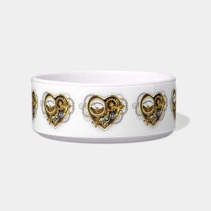 Tigela Coração Steampunk com Manômetro