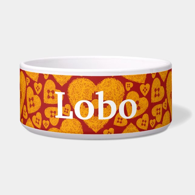 Tigela Coração Zia do Novo México (Frente)