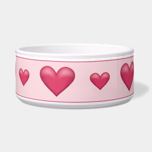Tigela Corações de Dia de os namorados rosa adorável