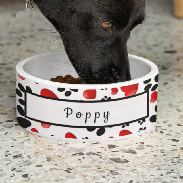 Tigela Corações Divertidos e Acessório para Cachorro Impr (Criador carregado)