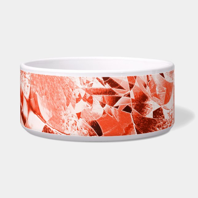 Tigela Coral de salmão embebido com um pouco brilhante e  (Direita)