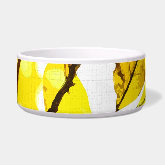 Tigela Cores do outono, folhas (Frente)