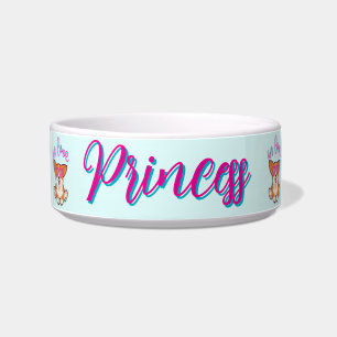 Tigela corgi no amor Cerâmica Pet Bowl