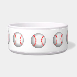Tigela Costura vermelha do basebol branco
