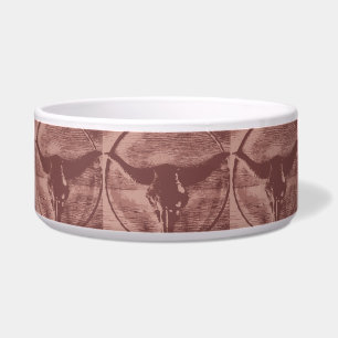Tigela Country Western Longhorns Bull Caveira Gifts