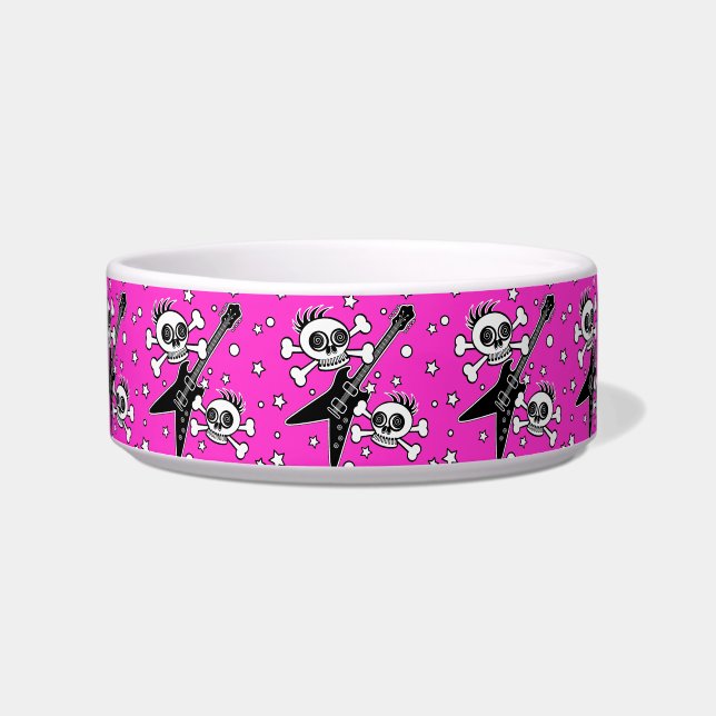 Tigela Crânios de metal pesado (Frente)