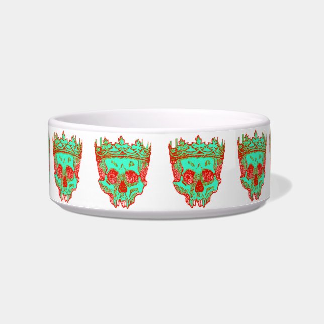 Tigela Crânios Vintage Crowned (Frente)
