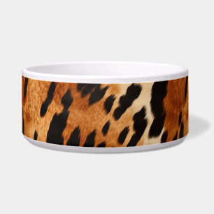 Tigela Cream Brown Cowhide Animal