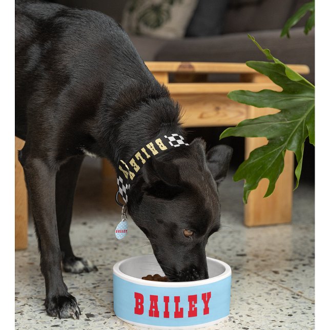 Tigela Criar Comida Personalizada Pet Dog Puppy (Create Custom Personalized Pet Dog Puppy Food Bowl)