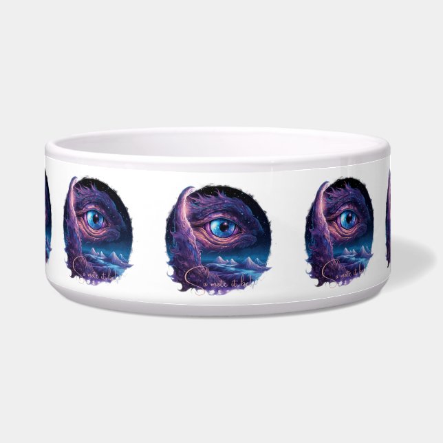 Tigela Crie o olho do seu dragão místico (Frente)