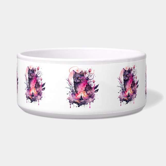 Tigela Crie o Seu Próprio Gato Preto Mágico (Frente)