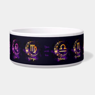 Tigela Crie o seu próprio Zodiac Celestial Roxo
