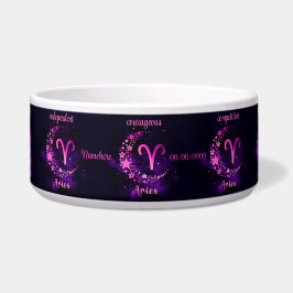 Tigela Crie seu próprio Aries Celestiais Roxos Zodiac