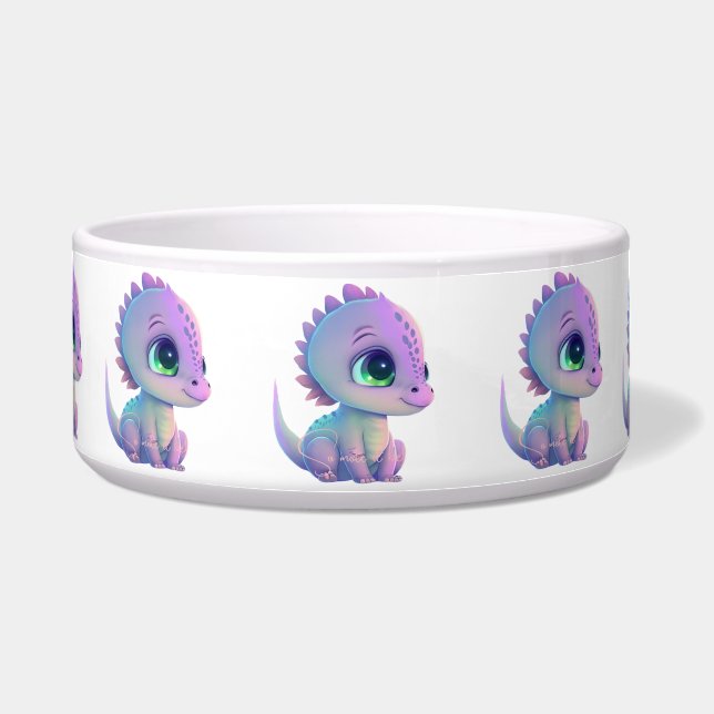 Tigela Crie Seu Próprio Bebê Dragão Roxo (Frente)