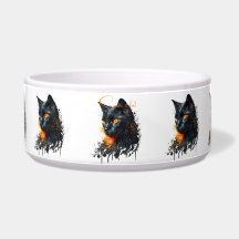 Crie Seu Próprio Busto de Gato Preto Ardente