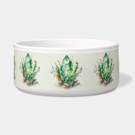 Tigela Crie seus próprios cristais verdes esmeraldos