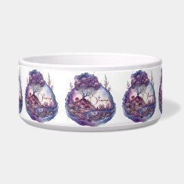 Tigela Crie sua própria paisagem de fantasia roxa